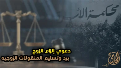 دعوى إلزام الزوج برد وتسليم المنقولات الزوجية في محكمة الأسرة