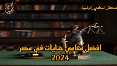 افضل محامي جنايات في مصر 2024