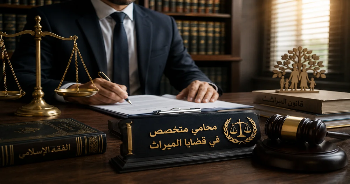 محامى متخصص فى قضايا الميراث لمتابعة تقسيم التركة وحماية حقوق الورثة