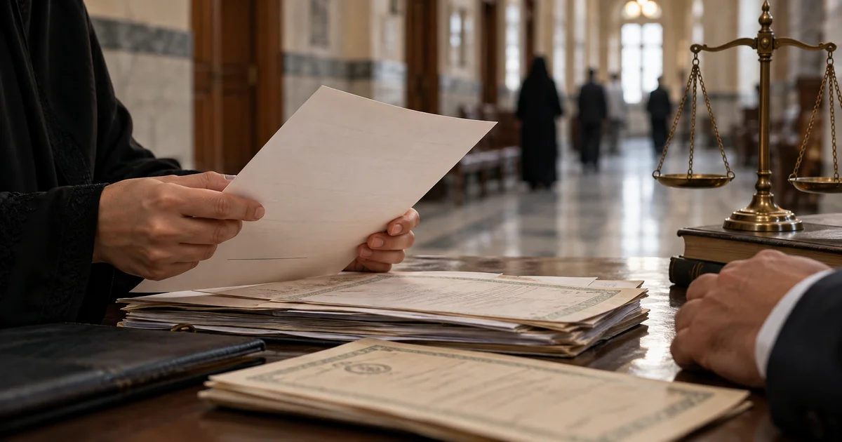 مراجعة عقد زواج عرفي والمستندات القانونية للتحقق من التزوير واستعمال المحررات المزورة