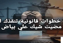7 خطوات قانونية تنقذك لو مضيت شيك علي بياض وتعرضت للضغط أو التهديد