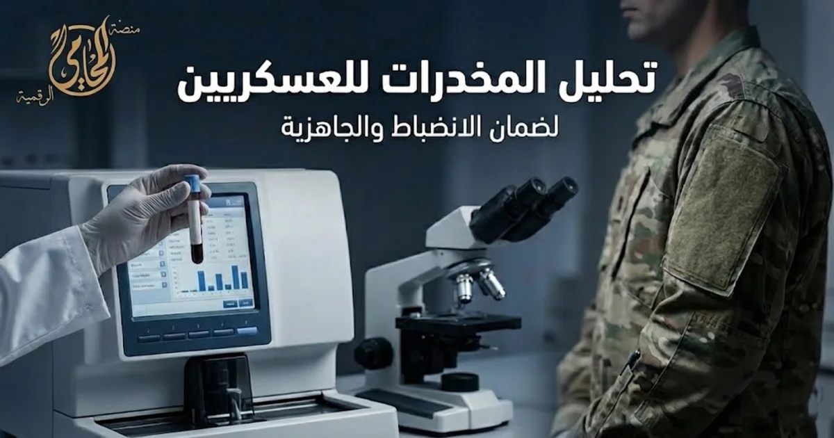 تحليل المخدرات للعسكريين في مصر توضيح إجراءات سحب العينة وضمانات الاعتراض عند النتيجة الإيجابية