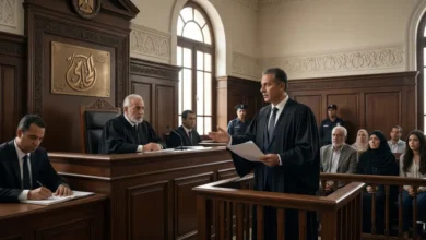 إخلاء السبيل في القانون المصري داخل قاعة محكمة مصرية أثناء نظر طلب الإفراج عن متهم في قضية جنائية.