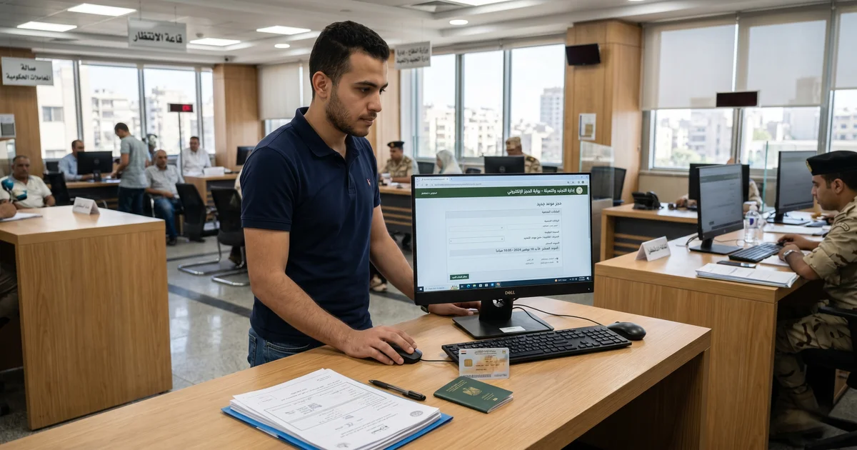 الحجز المسبق في إدارة التجنيد والتعبئة عبر موقع إلكتروني رسمي في مصر لإنهاء الإجراءات التجنيدية.