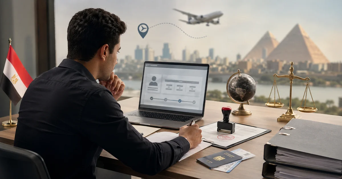 تسوية موقف المصريين بالخارج والتجنيد من خلال مراجعة المستندات الرسمية وجواز السفر والإجراءات القانونية المطلوبة..