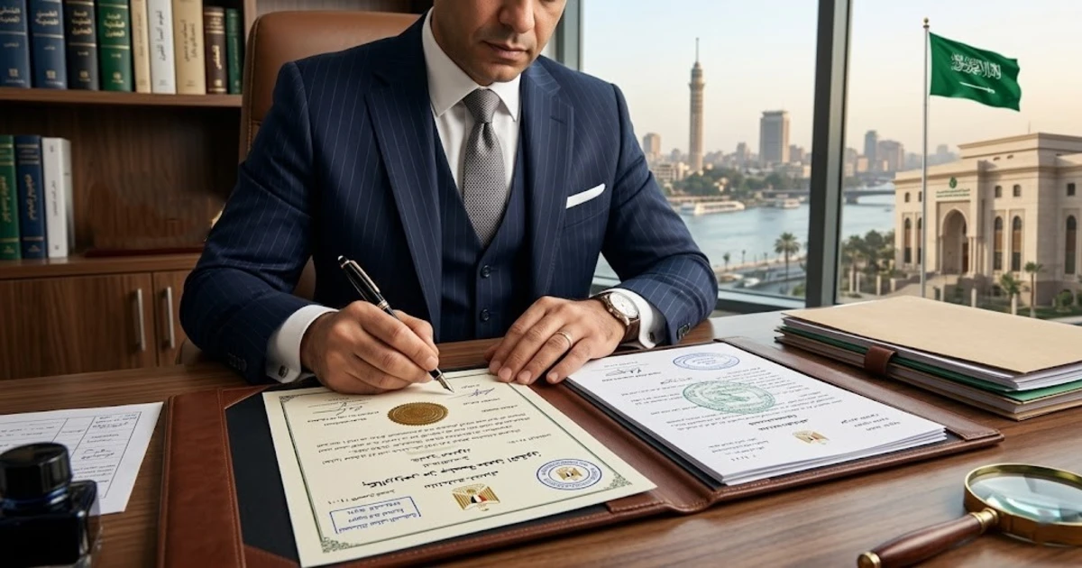 توثيق شهادة التخرج من السفارة السعودية في القاهرة مع مراجعة المستندات والتصديقات الرسمية