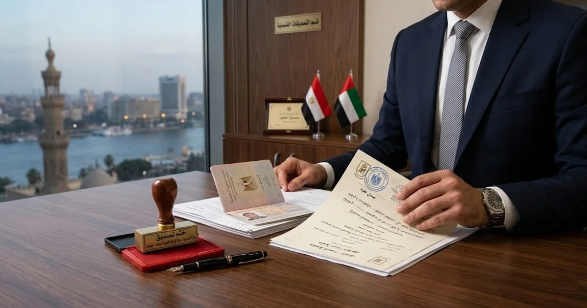 مراجعة مستندات رسمية وختم تصديق ضمن خطوات توثيق الشهادات من سفارة الإمارات بالقاهرة