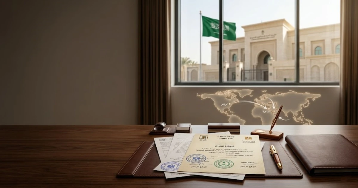 سعر توثيق السفارة السعودية وخطوات تصديق الشهادات والمستندات الرسمية داخل مكتب قانوني في القاهرة