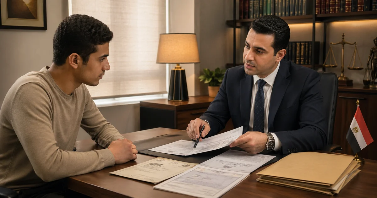 محام يشرح لشاب مصري إجراءات إعفاء الابن الوحيد من التجنيد وتصحيح الموقف التجنيدي قانونيًا.