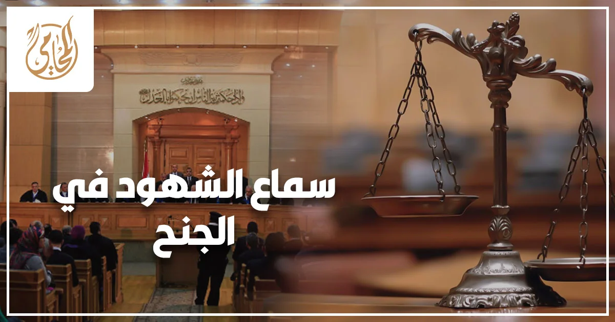سماع الشهود في الجنح وأثر شهادة الشهود على موقف المتهم أمام المحكمة.