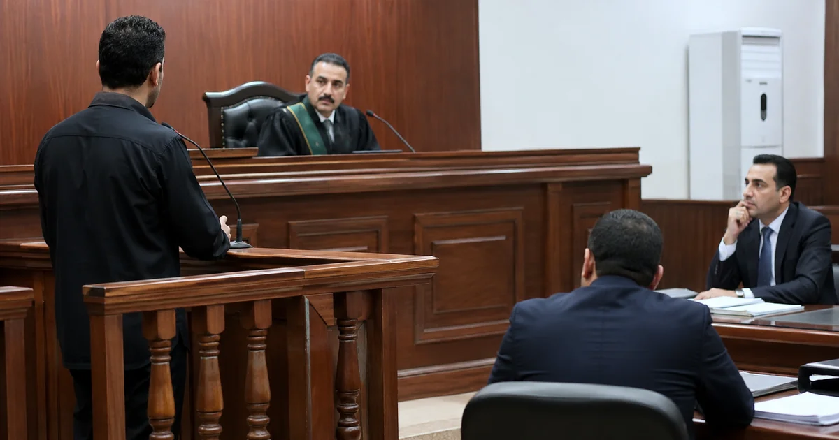 سماع الشهود في الجنح أمام المحكمة بحضور القاضي والمحامين أثناء مناقشة وقائع القضية الجنائية.