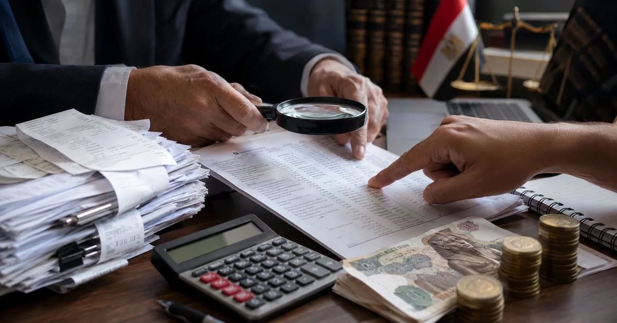 فحص الفواتير والحسابات لإثبات التهرب الضريبي