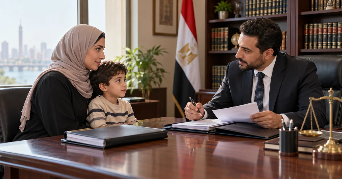 إثبات النسب في القانون المصري ومراجعة الأم مستندات الطفل مع محامي الأسرة قبل رفع الدعوى