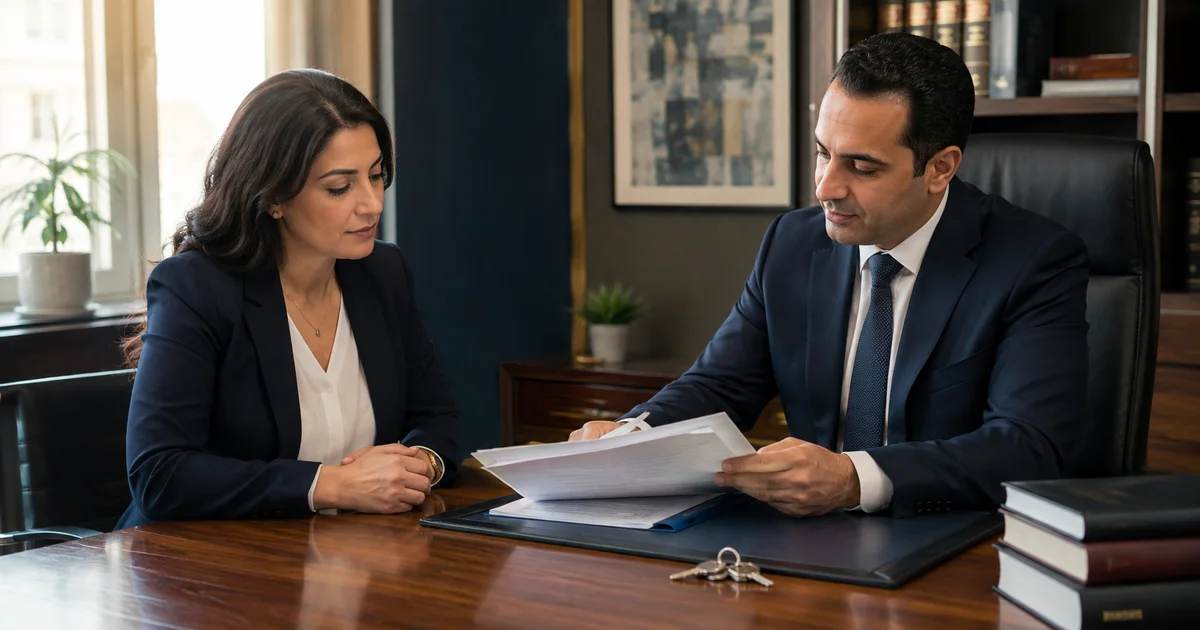 زوجة تراجع قرار التمكين ومستندات المسكن مع محامي قضايا أسرية