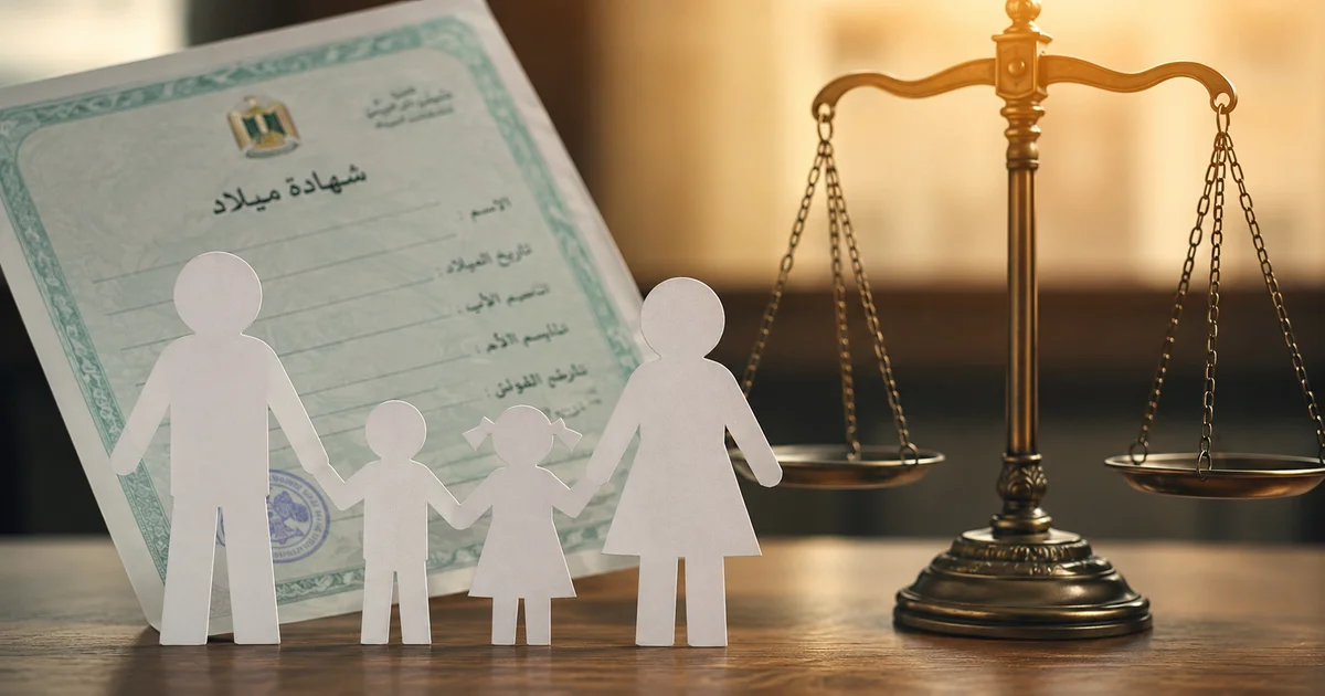صفة طالب شهادة الميلاد وعلاقته بصاحب القيد من الأصول والفروع والأزواج