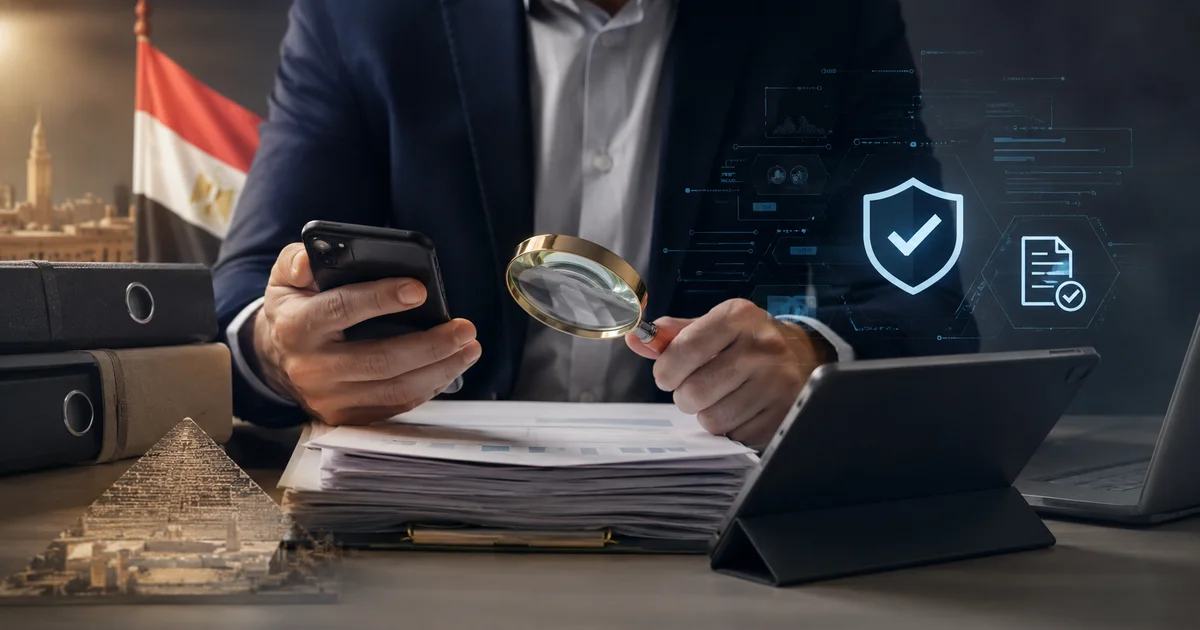 فحص الرقم الضريبي في مصر باستخدام الهاتف والمستندات وأدوات التحقق الإلكتروني