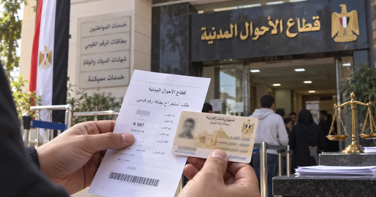 استخراج بطاقة رقم قومي بدل فاقد من مكتب الأحوال المدنية وتقديم طلب استخراج بطاقة جديدة