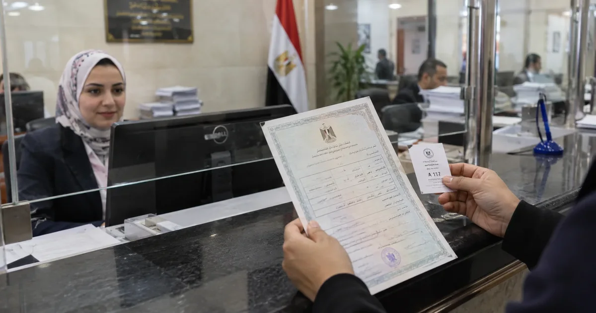 استخراج قيد عائلي فوري من مكتب الأحوال المدنية بعد استلام المستند وال إيصال