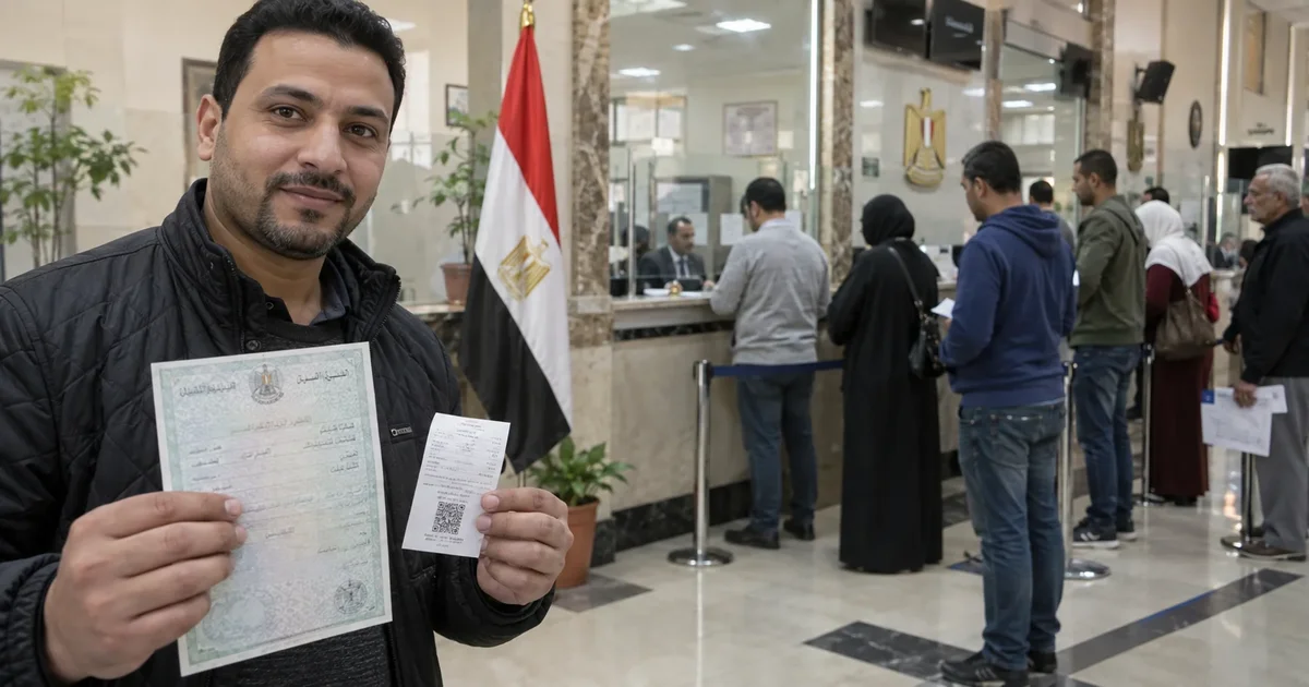 استلام قيد عائلي فوري من شباك الأحوال المدنية بعد تقديم الطلب