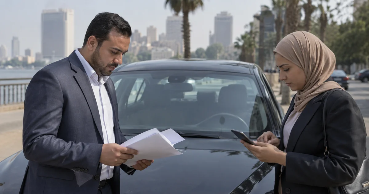 مراجعة مخالفات السيارة ومستندات البيع قبل نقل ملكية المركبة